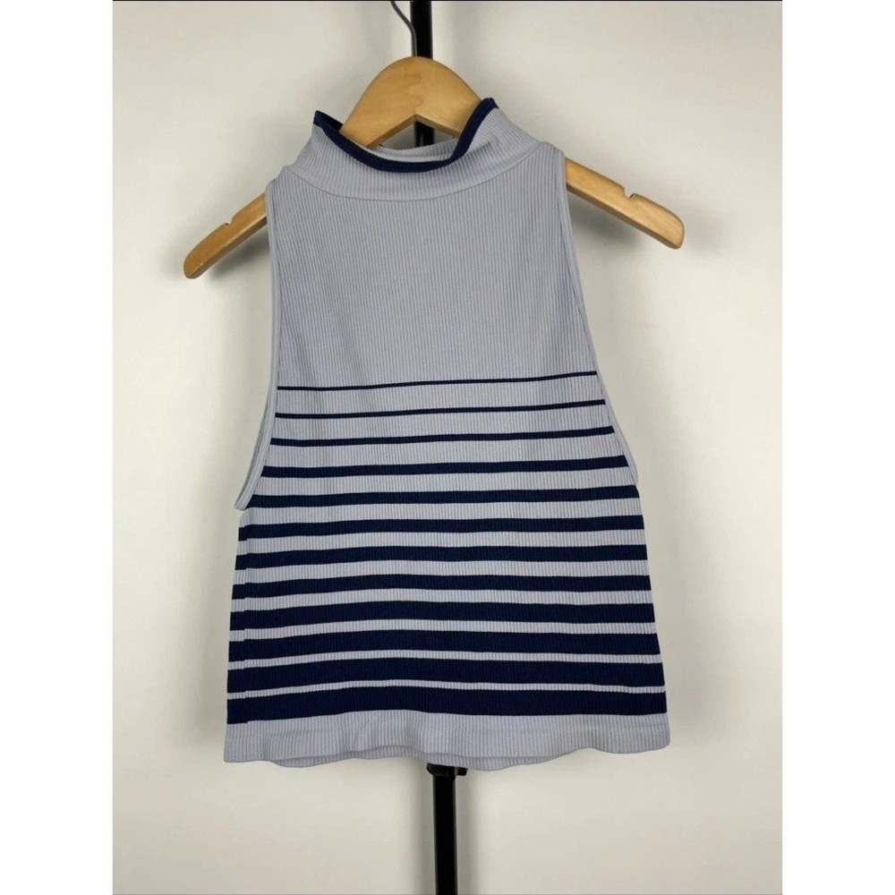 Free People Intimately High Five Halter High Neck Seamless Cami In Navy Sz‎ M/L